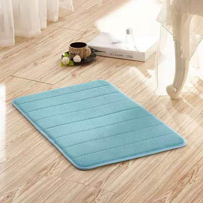 Coral Fleece Water Absorption Non-slip Memory Foam Washable Bathroom Mat (Multi Styles/Colors)