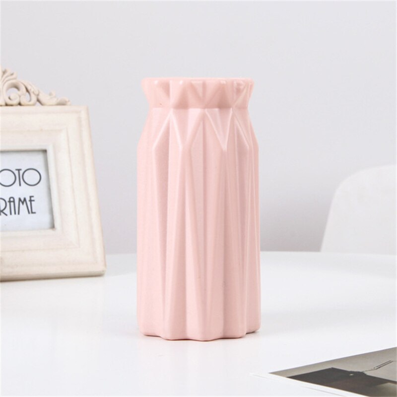 Nordic Unbreakable Plastic Anti-Ceramic Imitation Rattan European Flower Vase (Multi Styles/Colors)