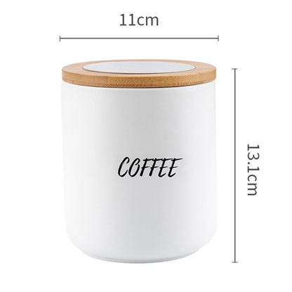 850ML Nordic Kitchen Storage Jar With Wood Lid