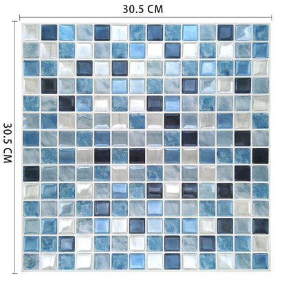 3D Waterproof Self Adhesive Mosaic Vinyl Wall Sticker Tiles Peel and Stick Backsplash