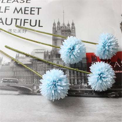 30cm Artificial Flower Dandelion Ball Chrysanthemum Fake Potted Flower Arrangement Decoration