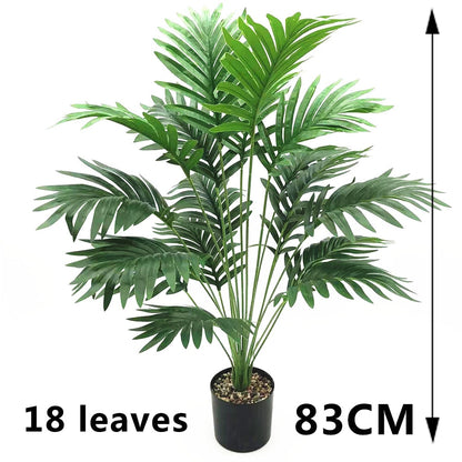 Artificial Plant Scattered Tail Tropical Artificial Palm Tree Large Plants Leaves Fake Palm Leaf for Home Garden Office Decor