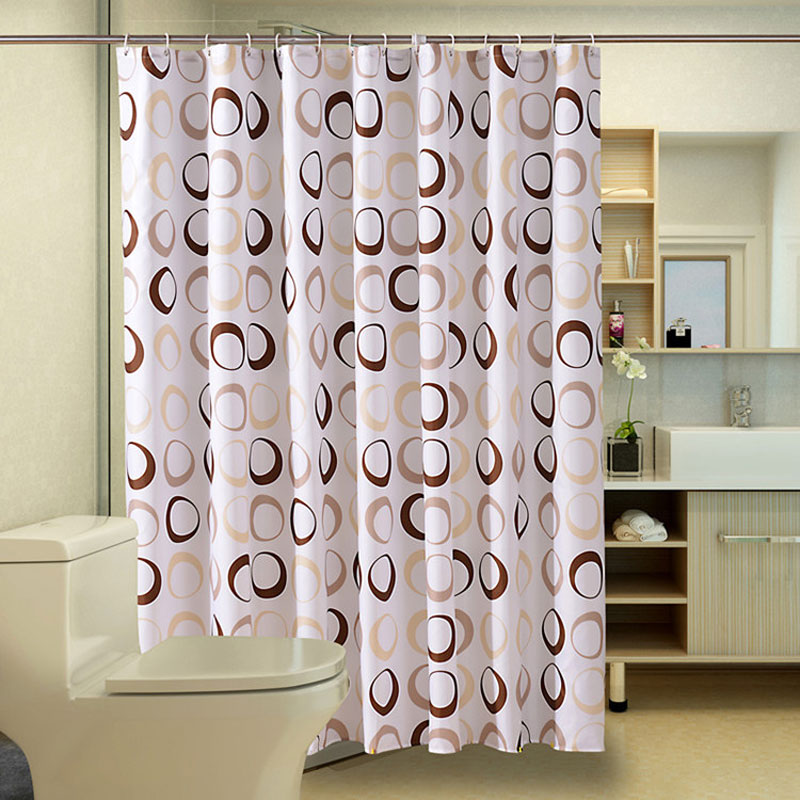 GIANTEX Circle Bathroom Curtain Waterproof