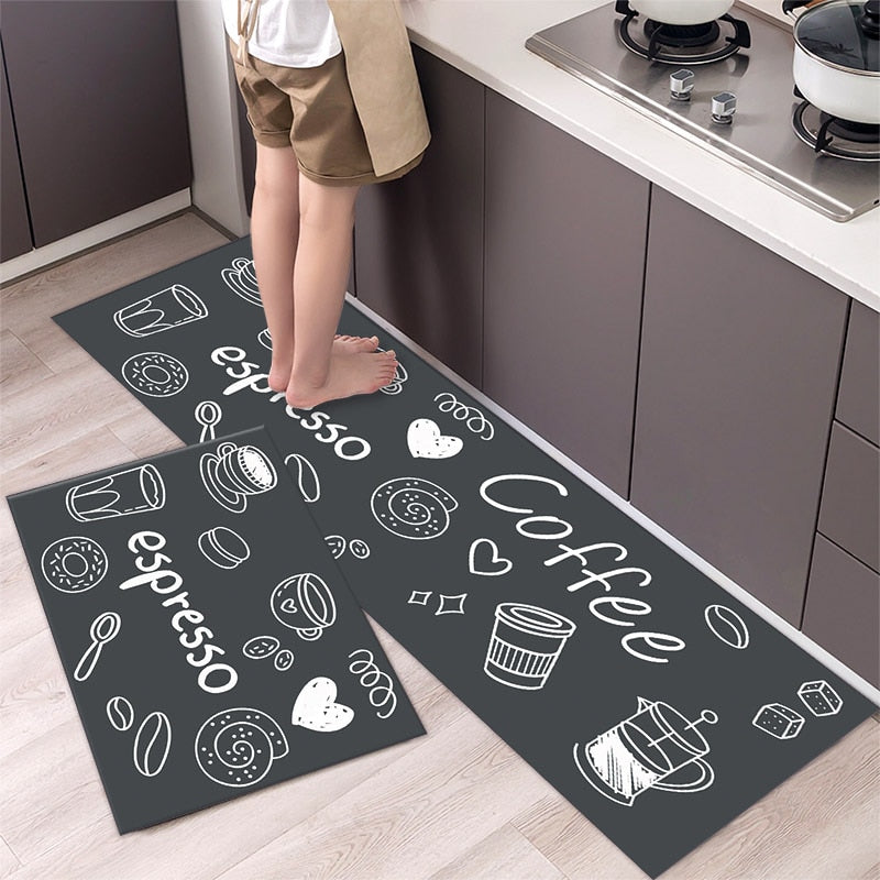 Fashion Simple Nordic Style Kitchen Mat Floor Carpet House Hold Carpet Long Strip Door Mat Modern Home Decor