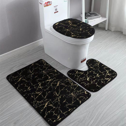 Bathroom Mat Sets Anti Slip Rug 3pc (Multi Styles/Colors)