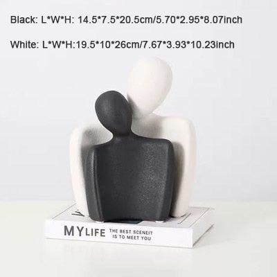 Nordic Minimalist Abstract Ceramic Love Figures (Multi Styles/Colors)