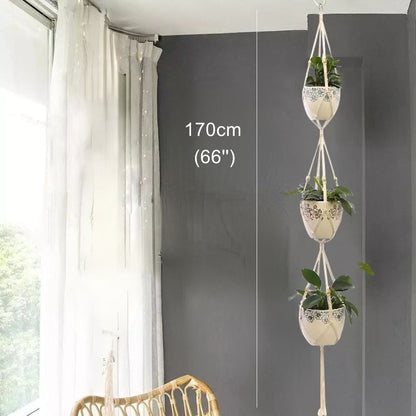 Big Macrame Hanging Planter Hanging Pot Plant (Multi Styles/ Colors)