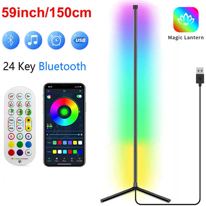 Dimmable Stand Tuya Smart RGB LED Mood Light Conner Lamp (USB/ Remote/ Multi Colors)