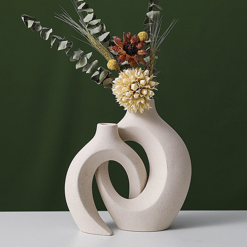 CAPIRON Nordic Ceramic Interlock Vase