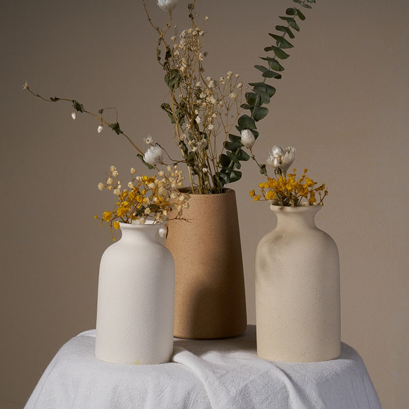 Simple Ceramic Vase Dining Table Decorations (Multi Styles/ Colors)