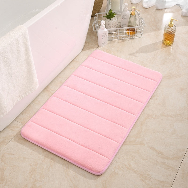 3D Cobblestone Embossed Non Slip Memory Foam Mat (Multi Styles/Colors)