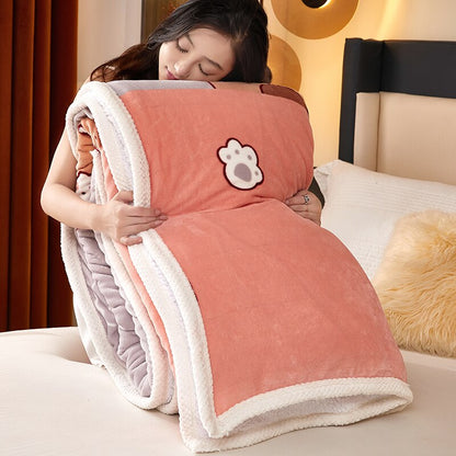 Thick Bedding Warm Winter Blanket Sherpa