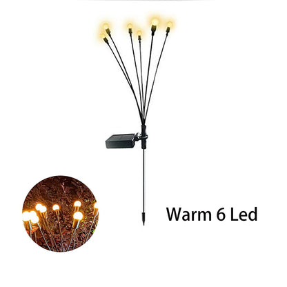 Solar Outdoor Light LED firefly lamp Garden Decoration Waterproof Garden Home Lawn Fireworks Light floor New Year Christmas