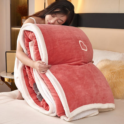 Thick Bedding Warm Winter Blanket Sherpa