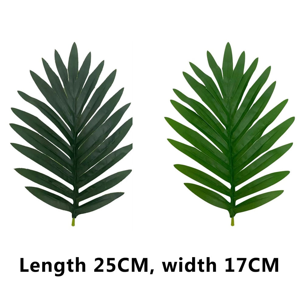 Artificial Plant Scattered Tail Tropical Artificial Palm Tree Large Plants Leaves Fake Palm Leaf for Home Garden Office Decor