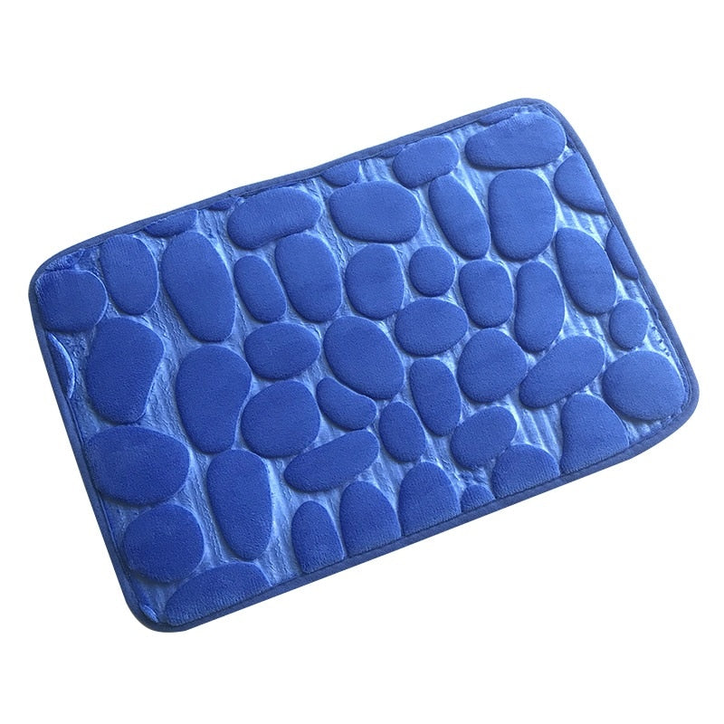 Coral Fleece Water Absorption Non-slip Memory Foam Washable Bathroom Mat (Multi Styles/Colors)