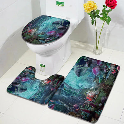 Flower Perfume Bath Mats Sets