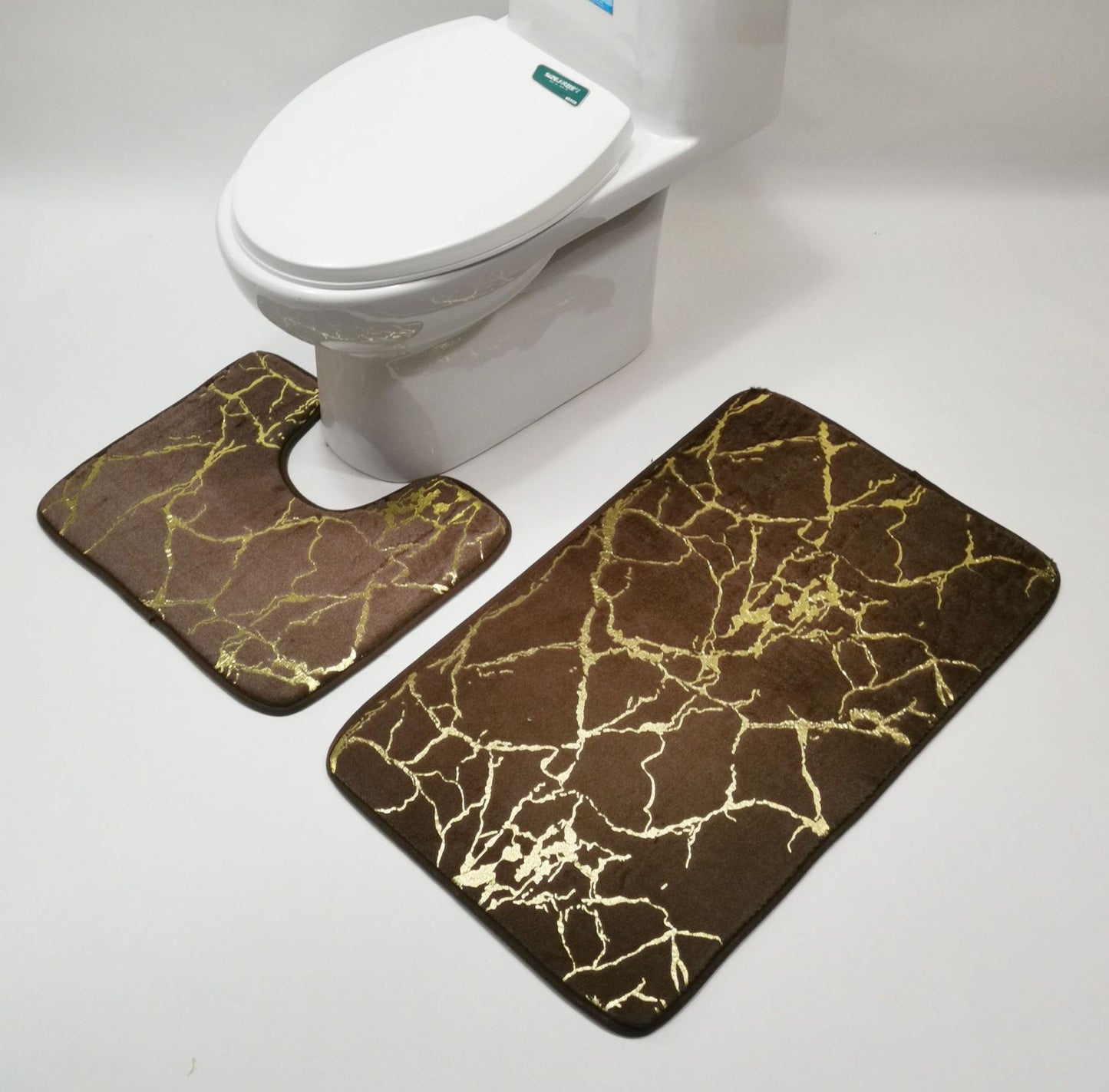 Bathroom Bath Mat Set Toilet Mat Non-slip Bath Mat