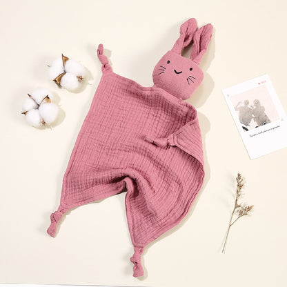 Soft Newborn Sleeping Dolls Cute Cat Towel Bibs Saliva Towel