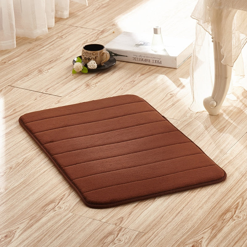 3D Cobblestone Embossed Non Slip Memory Foam Mat (Multi Styles/Colors)