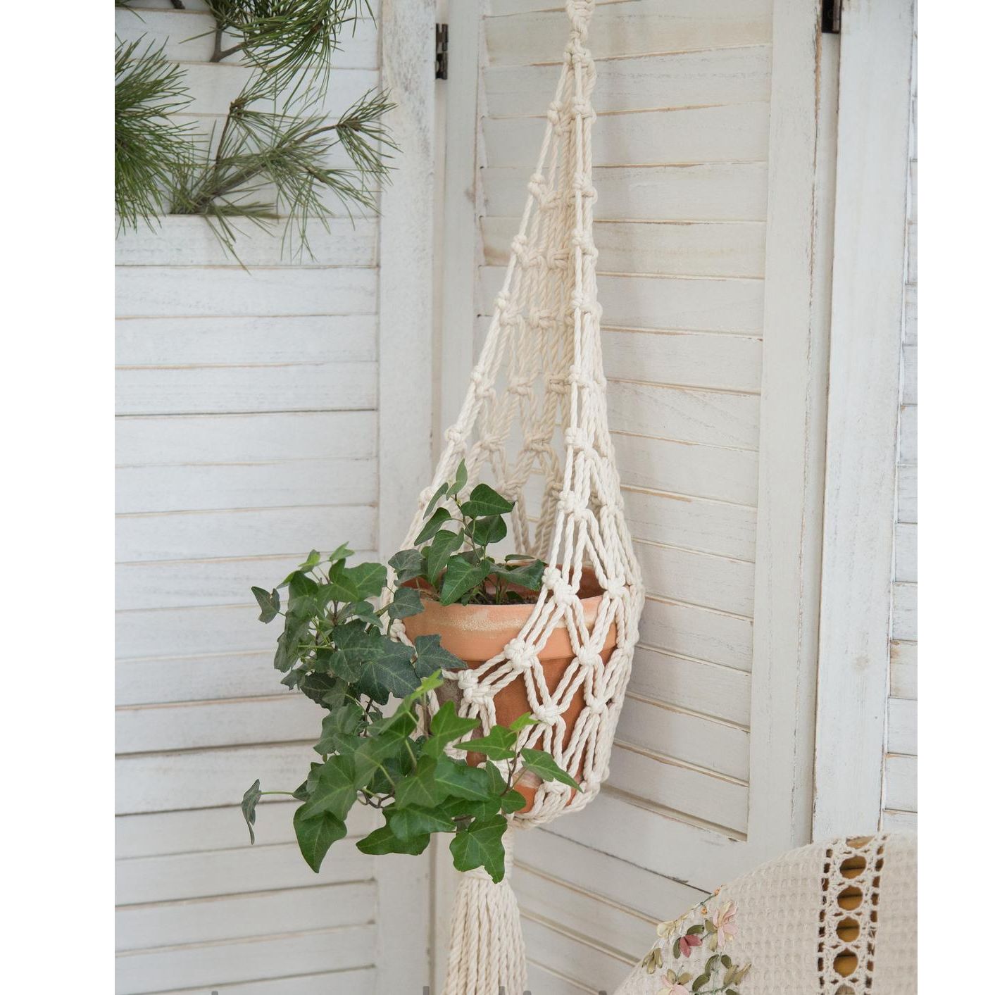 Big Macrame Hanging Planter Hanging Pot Plant (Multi Styles/ Colors)