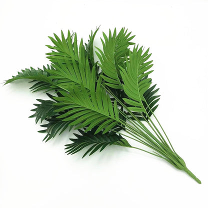 Artificial Plant Scattered Tail Tropical Artificial Palm Tree Large Plants Leaves Fake Palm Leaf for Home Garden Office Decor