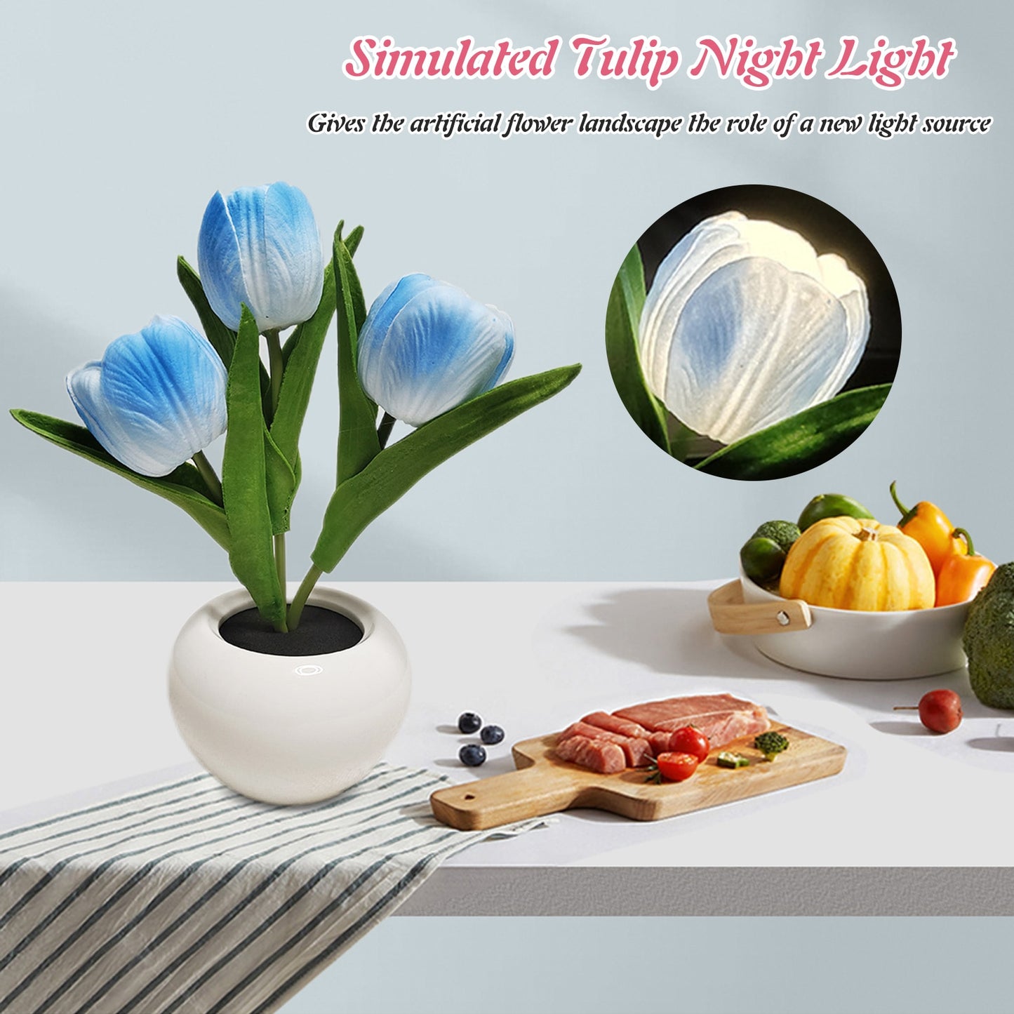 LED Tulip Table Lamp (Multi Colors)