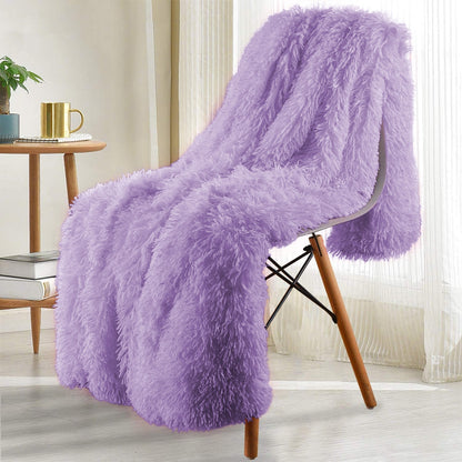 Thickened Fluffy Blanket Warm winter Bedspread on the bed Stitch plaid sofa cover Double side blankets and throws for Home decor