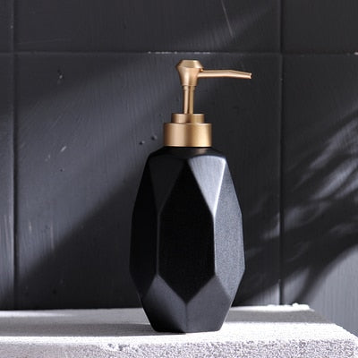 Nordic Black Frosted Bathroom Set