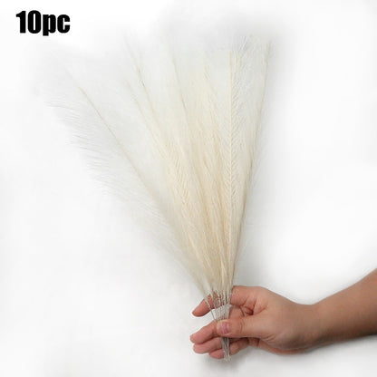 10Pcs Artificial Pampas Grass Bouquet Plant Reed (Multi Colors)