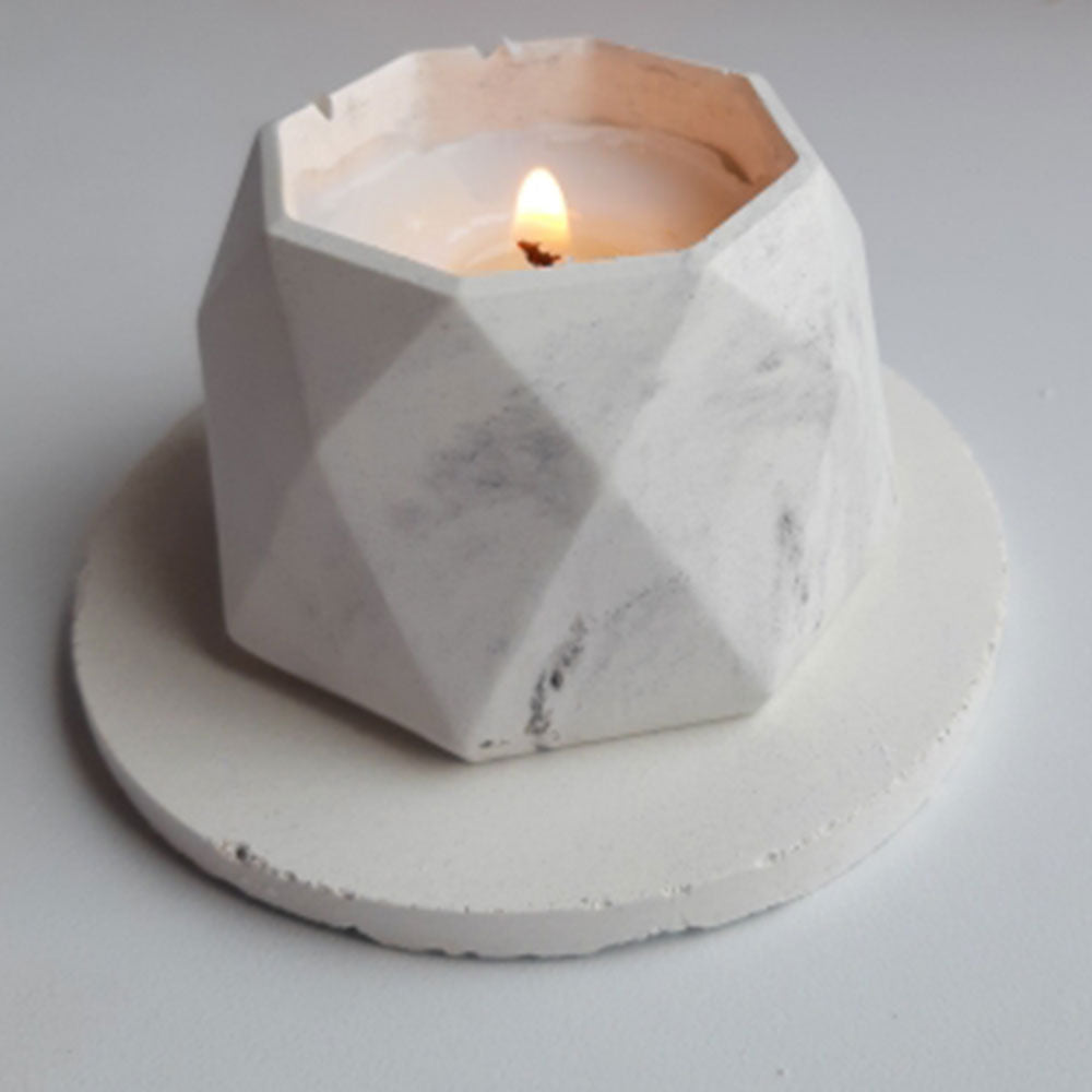 Hexagon Candle Jar Silicone Molds for Handmade UV Epoxy Plaster Concrete Clay Planter Pot Candle Holder Mould Home Decor