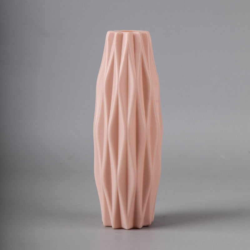 Nordic Unbreakable Plastic Anti-Ceramic Imitation Rattan European Flower Vase (Multi Styles/Colors)