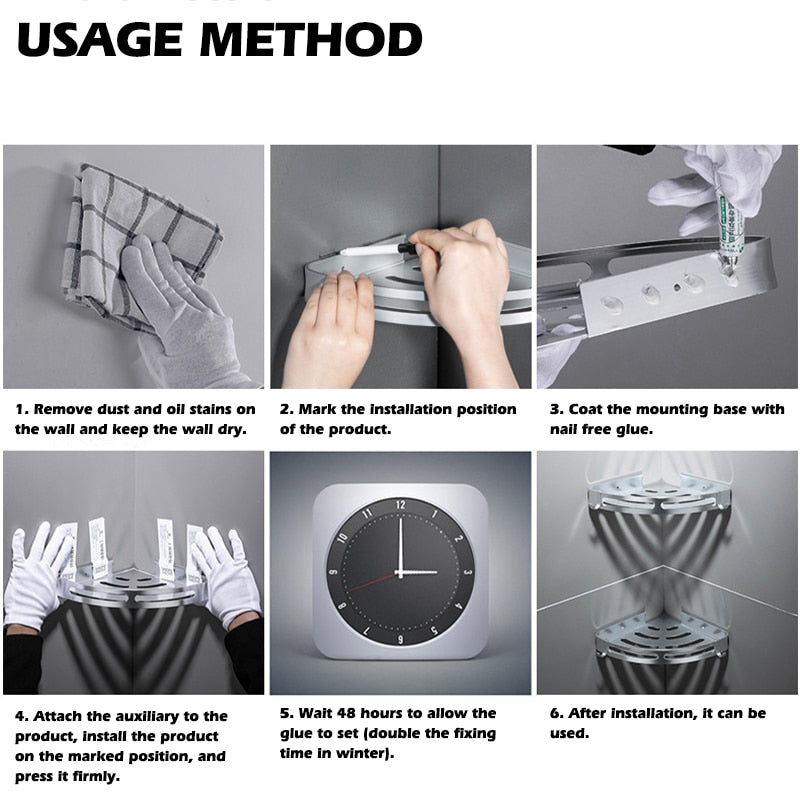 Mosodo Bathroom Shelf Organizer No Drill