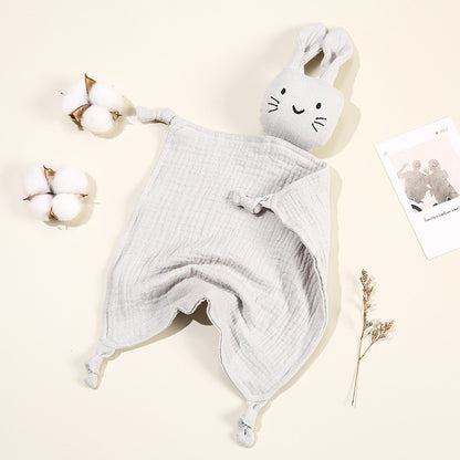 Soft Newborn Sleeping Dolls Cute Cat Towel Bibs Saliva Towel