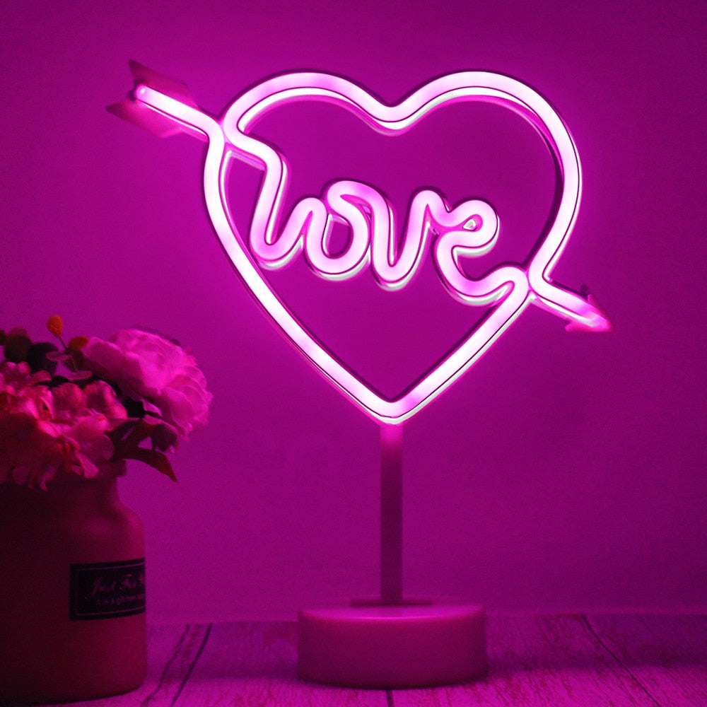 LED Neon Night Light Sign Wall Art/ Hanging Neon Lamp (Multi Styles/ Colors)