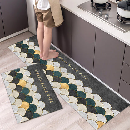 Fashion Simple Nordic Style Kitchen Mat Floor Carpet House Hold Carpet Long Strip Door Mat Modern Home Decor