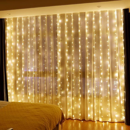 Garland Curtain Lights Decorations Curtains Festoon Led Light Decor Fairy Lights