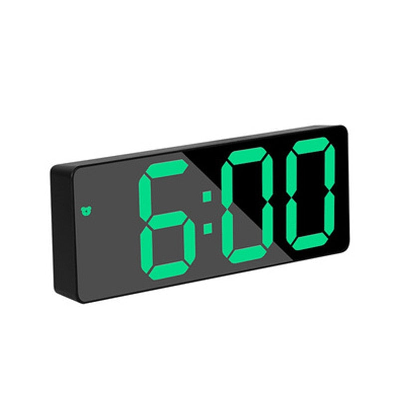 LED Mirror Table Clock (Multi Colors)