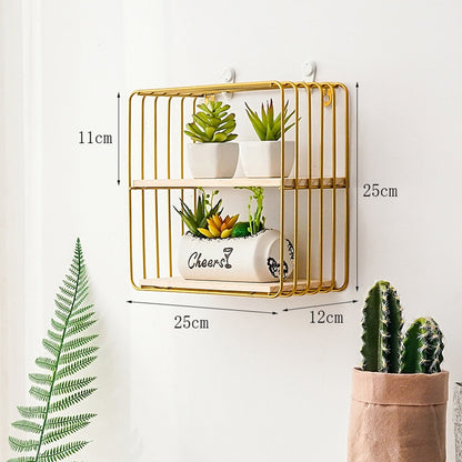 Nordic Wall Shelf Decoration Metal Wall Storage Rack