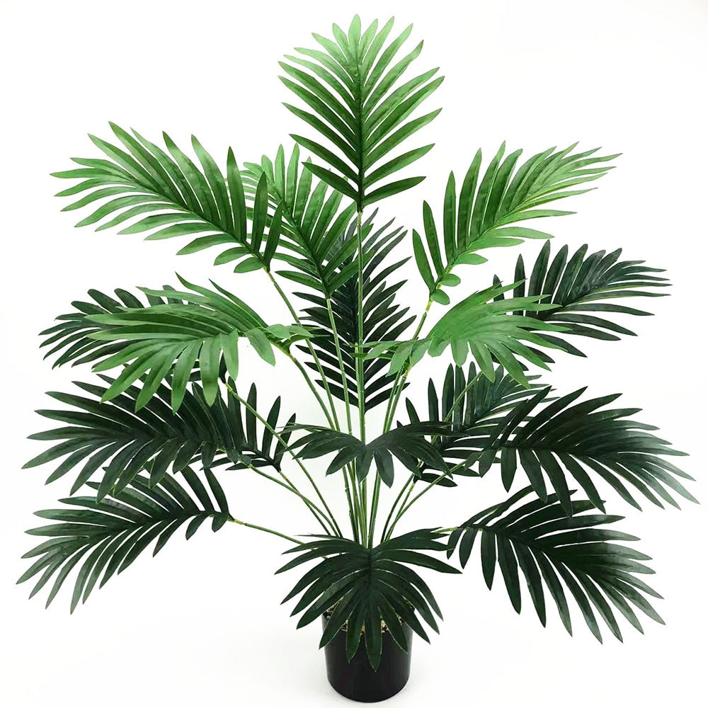 Artificial Plant Scattered Tail Tropical Artificial Palm Tree Large Plants Leaves Fake Palm Leaf for Home Garden Office Decor