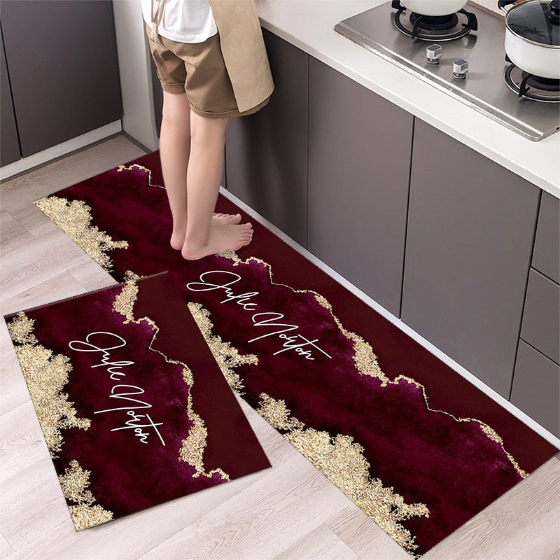 Fashion Simple Nordic Style Kitchen Mat Floor Carpet House Hold Carpet Long Strip Door Mat Modern Home Decor