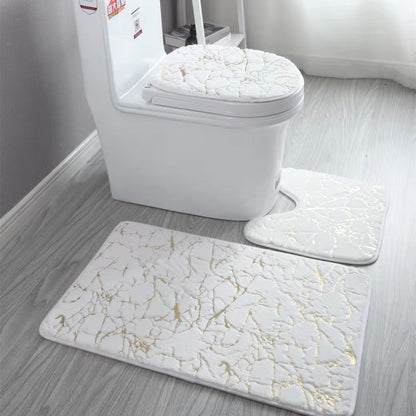 Bathroom Mat Sets Anti Slip Rug 3pc (Multi Styles/Colors)