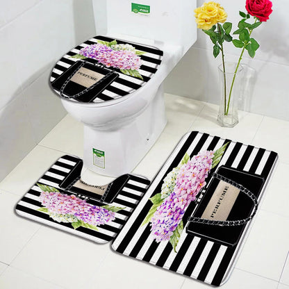 Flower Perfume Bath Mats Sets