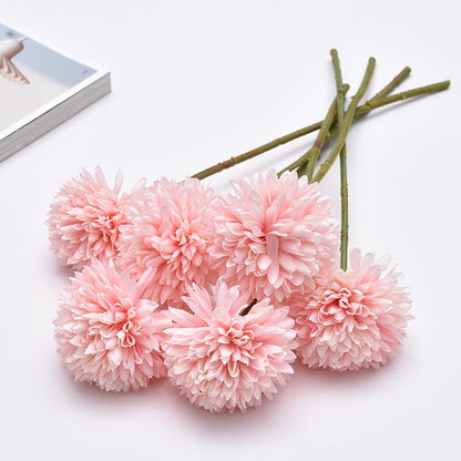 30cm Artificial Flower Dandelion Ball Chrysanthemum Fake Potted Flower Arrangement Decoration