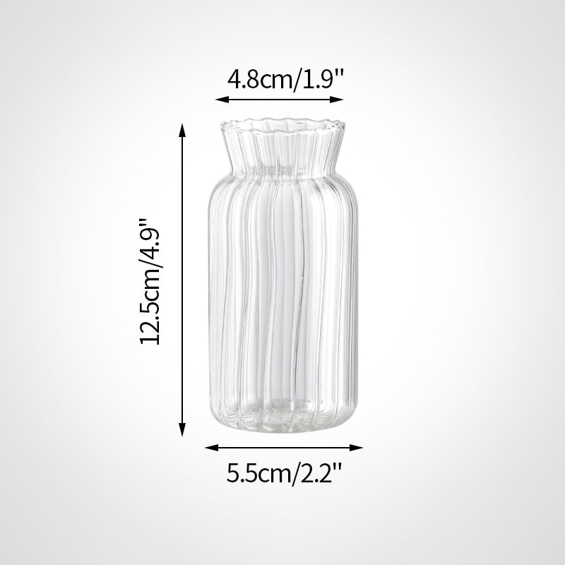 Transparent Glass Vases Nordic Creative Hydroponic Terrarium Flower Table Vase (Multi Styles)