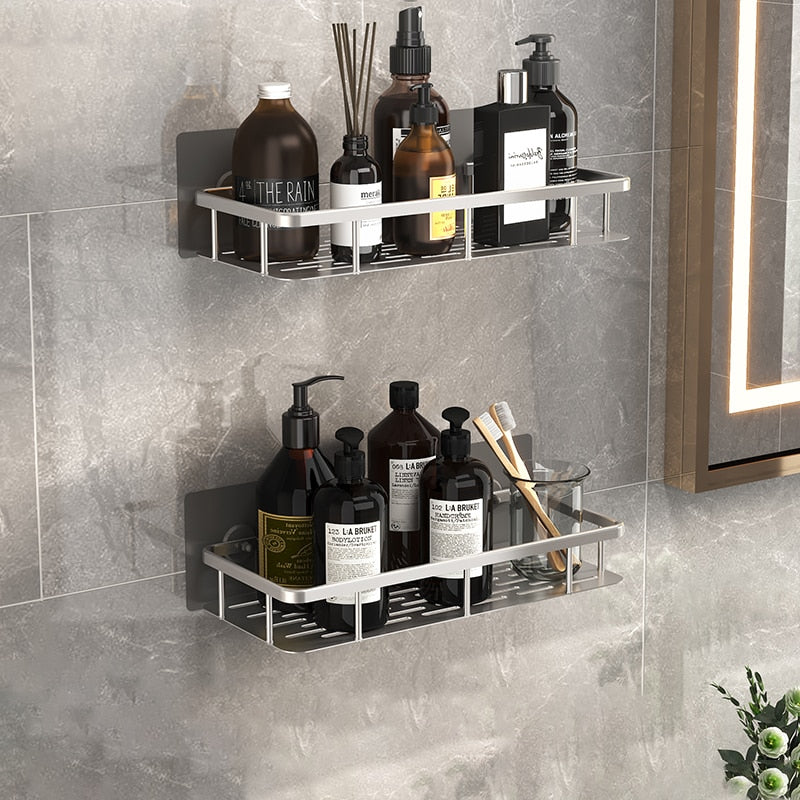 Bathroom Shelves No-drill Corner Shelf Shower Storage Rack Holder Toilet Organizer Bathroom Accessories Set полка для ванной