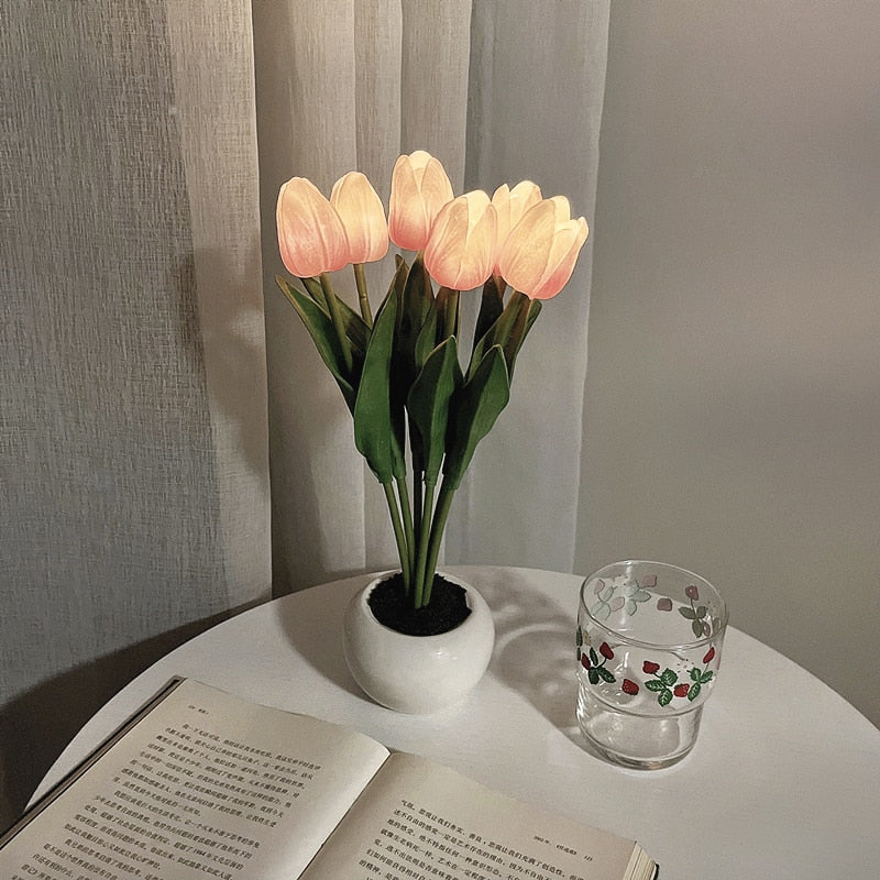 LED Tulip Table Lamp (Multi Colors)