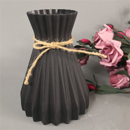 Nordic Unbreakable Plastic Anti-Ceramic Imitation Rattan European Flower Vase (Multi Styles/Colors)