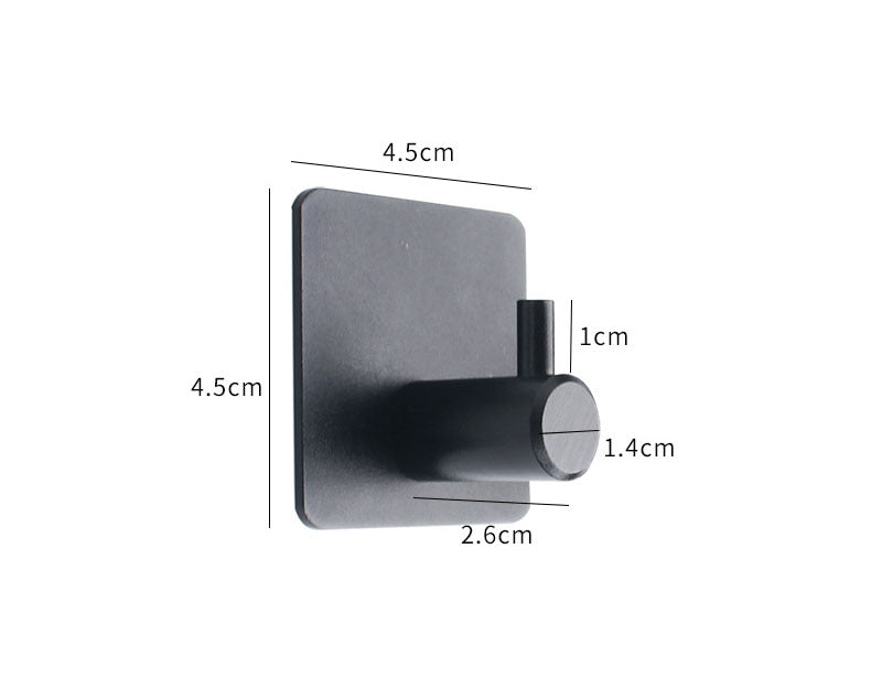 Multi-purpose Wall Hook Door Keys Cloth Coat Hook Bathroom Towel Robe Hanger Hook Adhesive Kitchen Hardware Rack Shelf Bag Hook