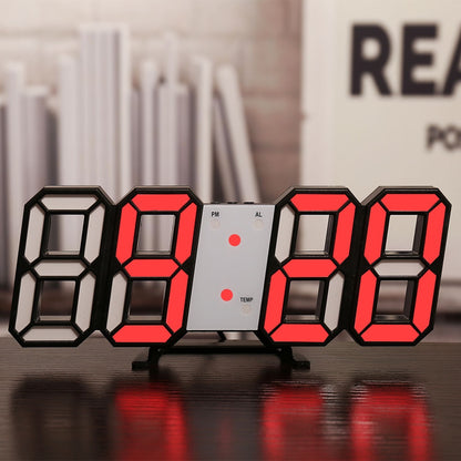 Smart 3D Digital Alarm Clock Wall (Multi Colors)